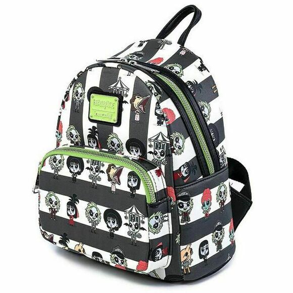 Loungefly Beetlejuice Chibi Mini Halloween Backpack Universal Studios NEW - Picture 2 of 4